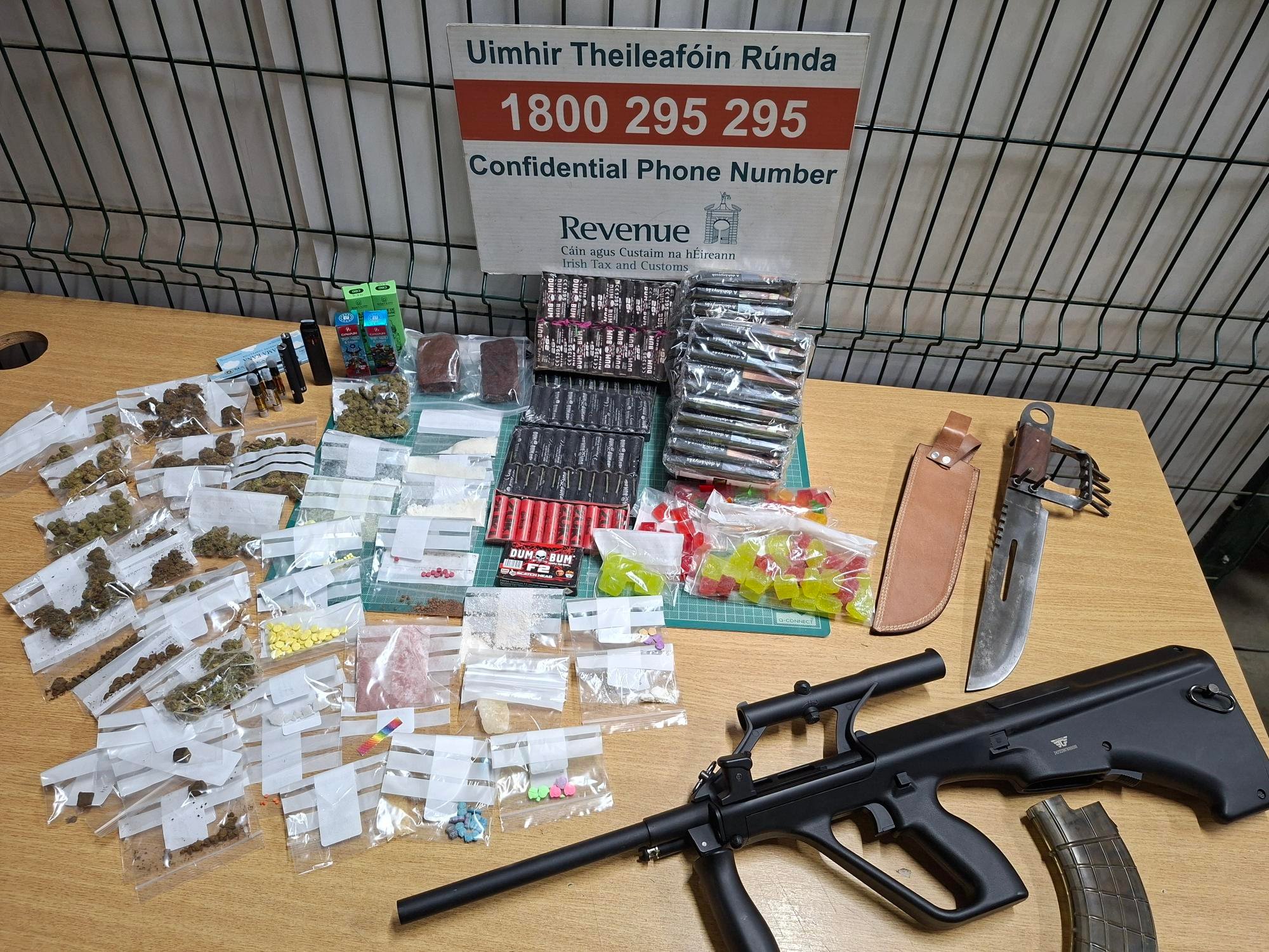Revenue Seize Contraband with Estimated Value of Over €276,000, Including Drug Parcels Destined for Addresses Nationwide