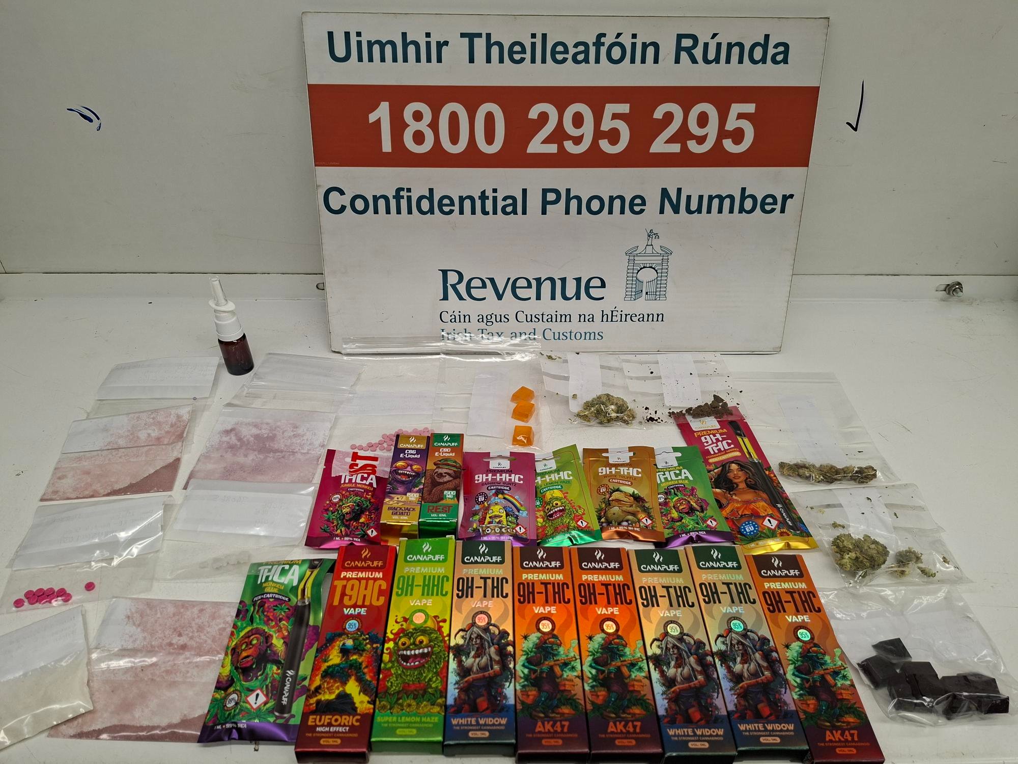 Revenue Officers Seize Contraband Estimated at Over €111,000